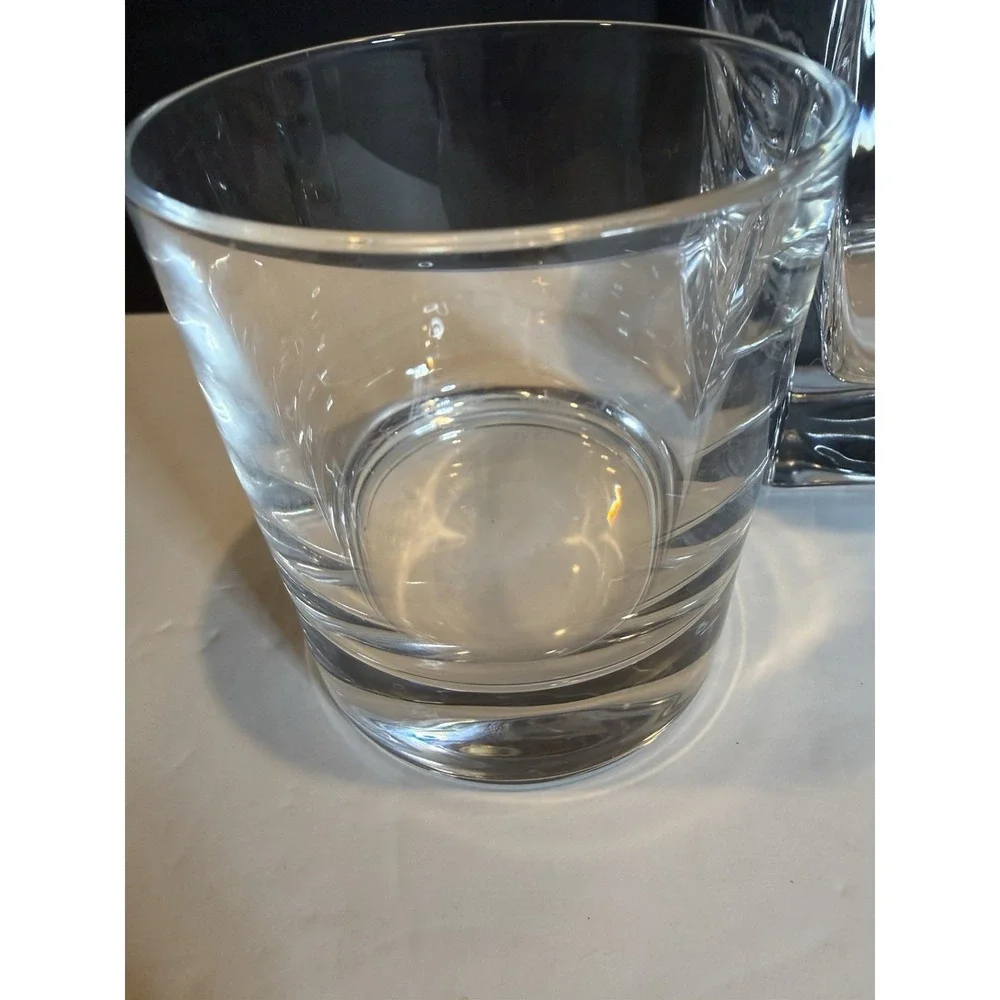 Lenox Crystal Whiskey Decanter & 2 Double Old Fashioned Glasses Bar Set